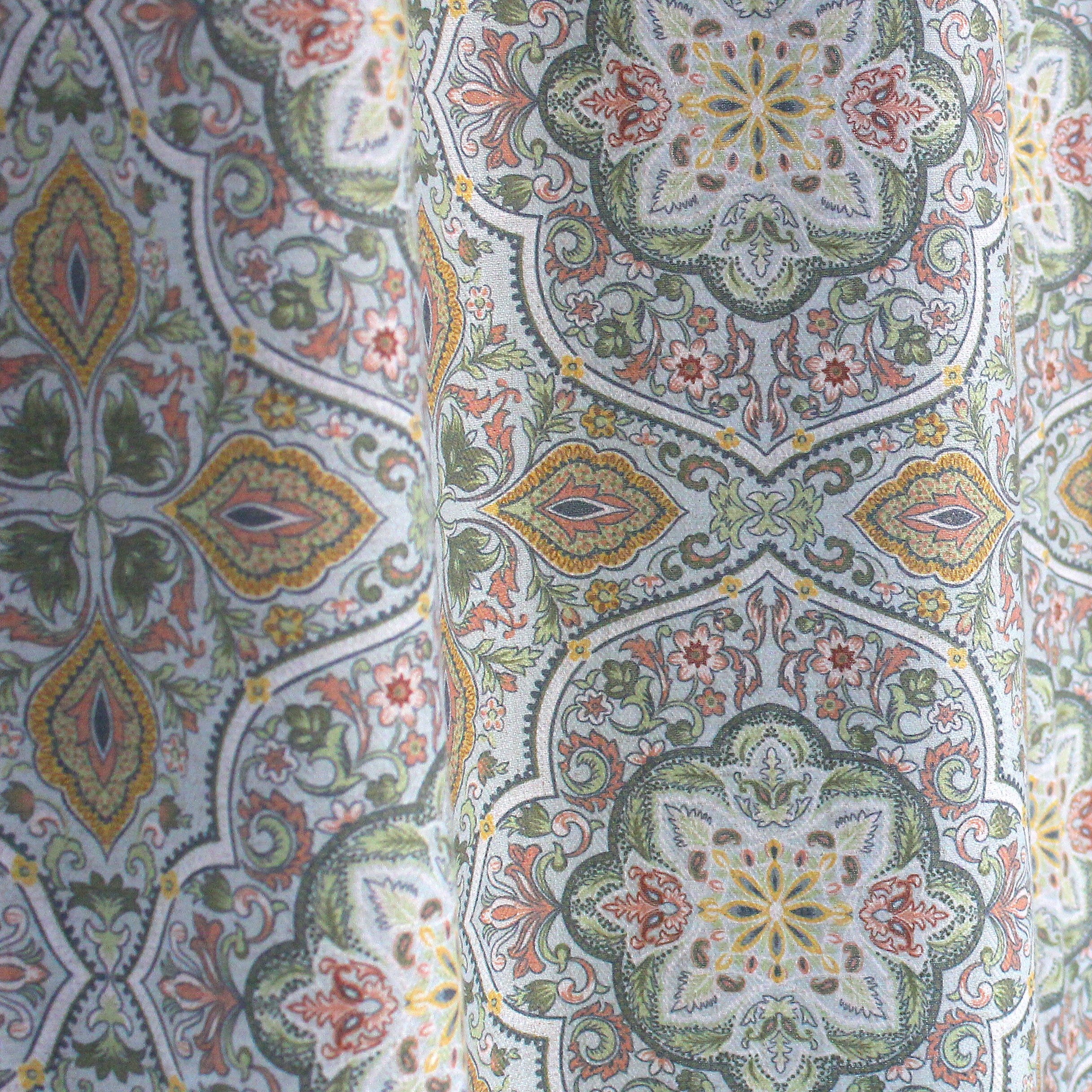 Aurelle Medallion Linen Blend Curtain