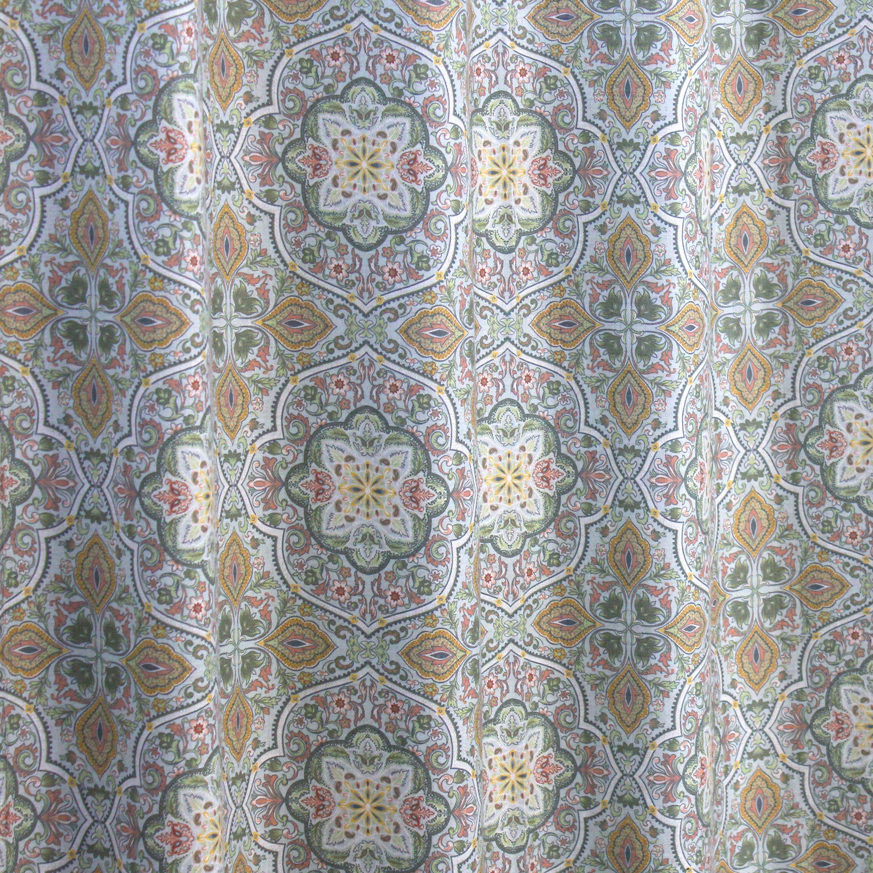 Aurelle Medallion Linen Blend Curtain