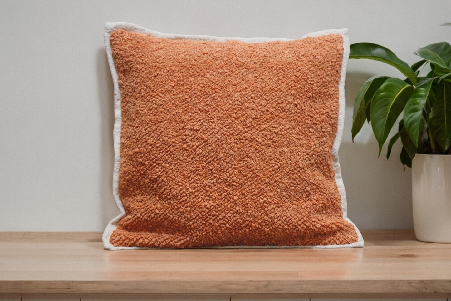 Rust hand woven  pillow cover