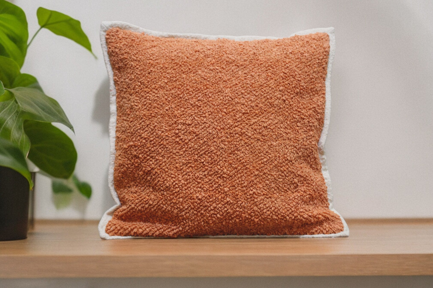 Rust hand woven  pillow cover