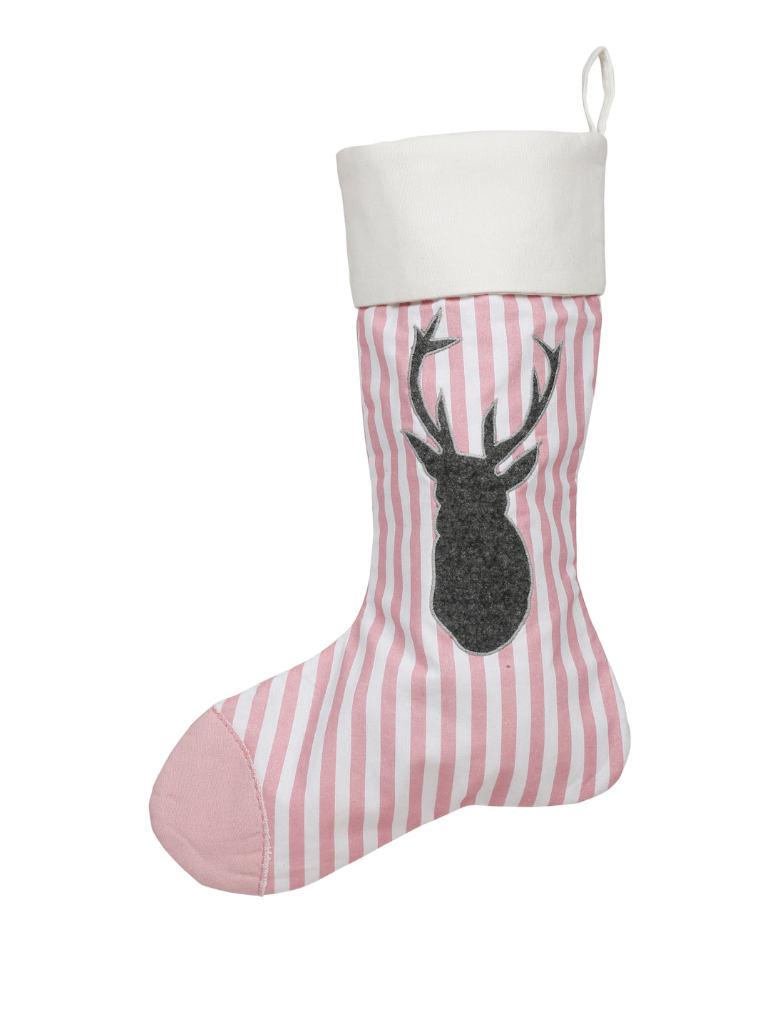 Handmade cotton striped stocking