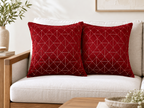 Embroidered Velvet Cushion Cover – Set of 2