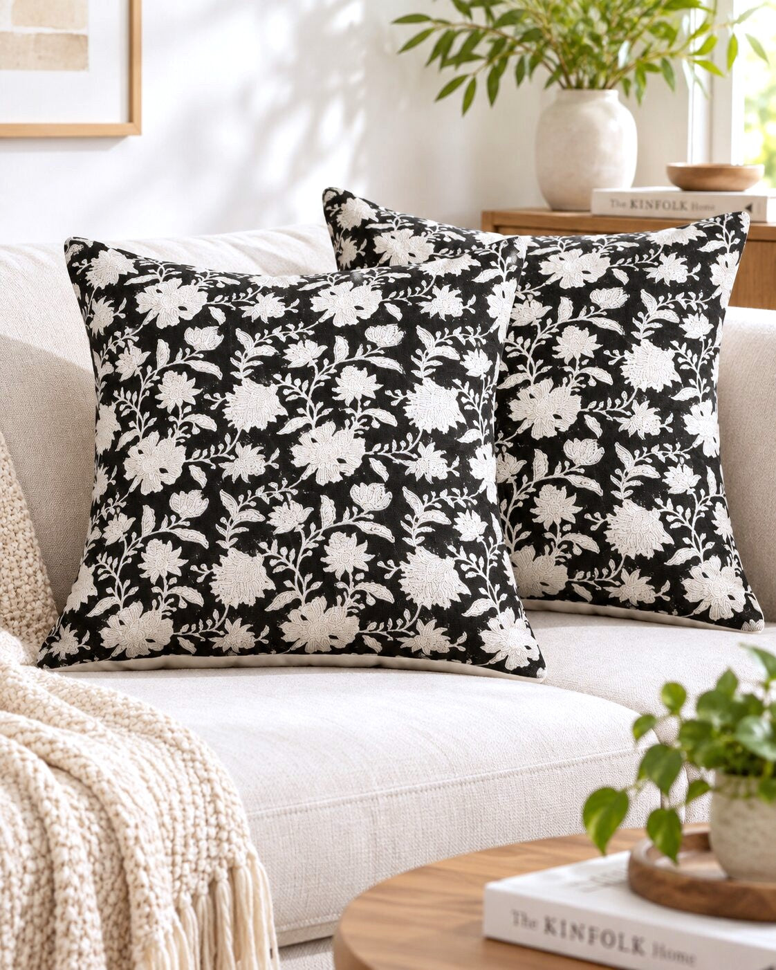 Midnight Garden Cushion Cover – Set of 2