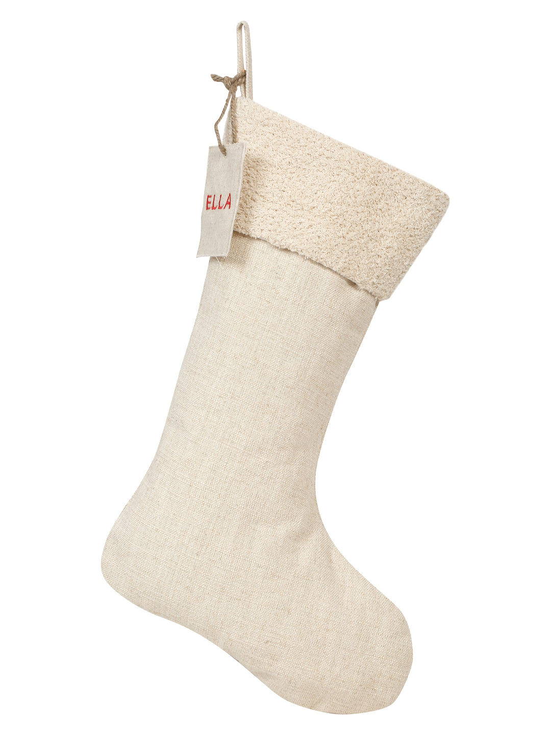 Handwoven decorative stocking