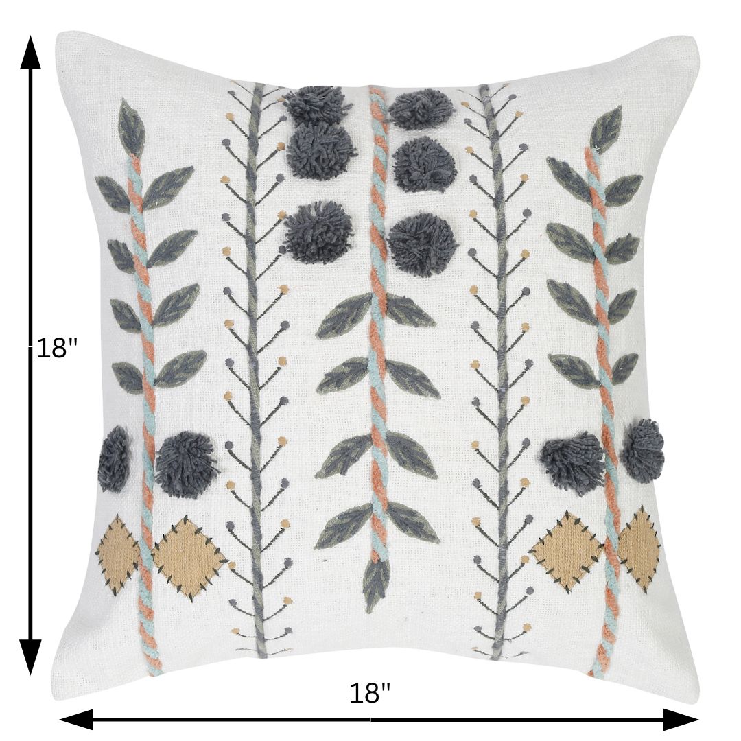 Pack of 3 Floral Pillow Cover