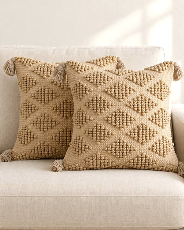 Sand Dune Tufted Cushion Cover – Set of 2