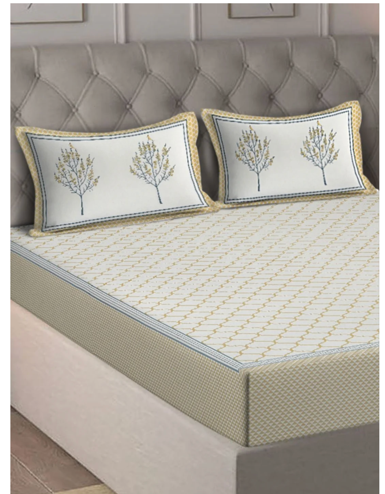 Cyrene King Cotton Bedsheet