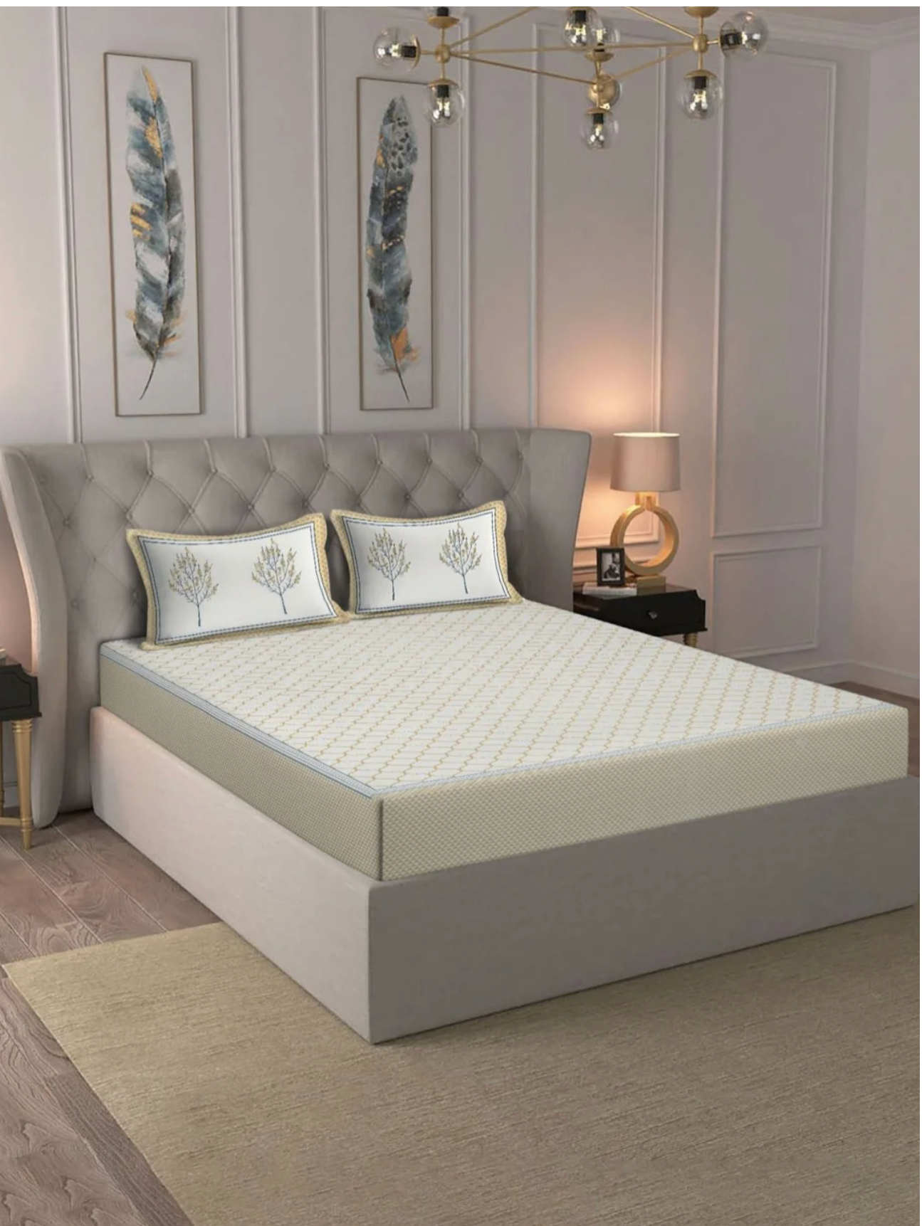 Cyrene King Cotton Bedsheet