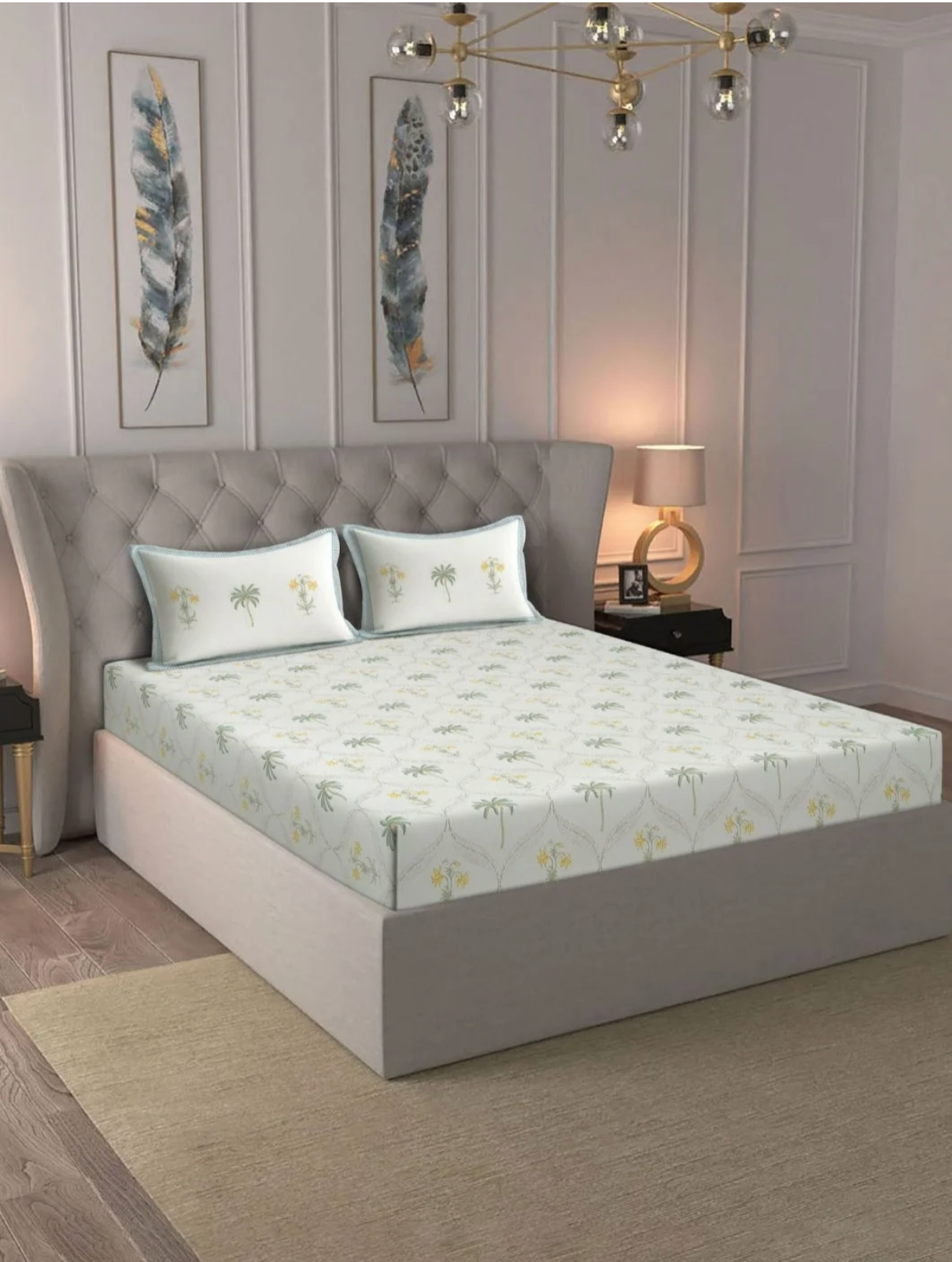 Eirene Floral Bedsheet