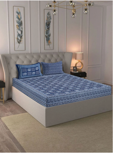 Arcadia Blue Bedsheet