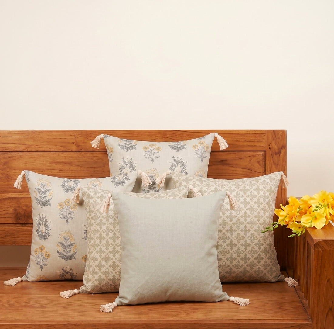 Meadow Sage Cushion Cover – Set of 5