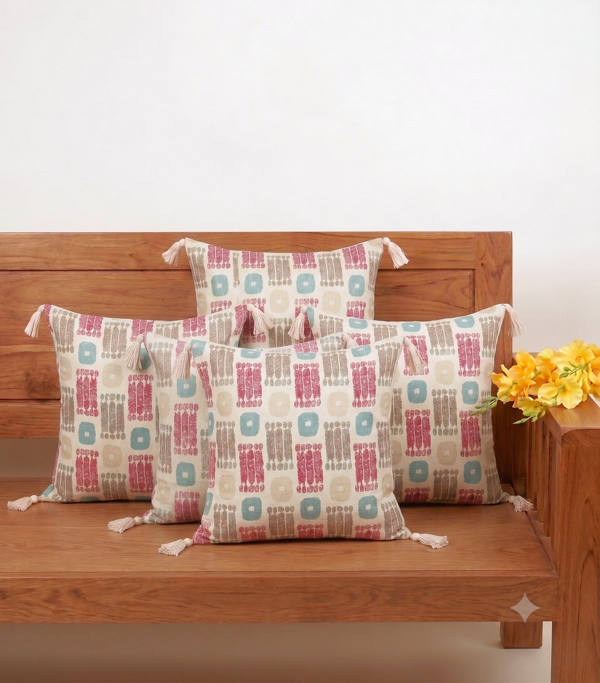 Pastel Mosaic Cushion Cover – Set of 5