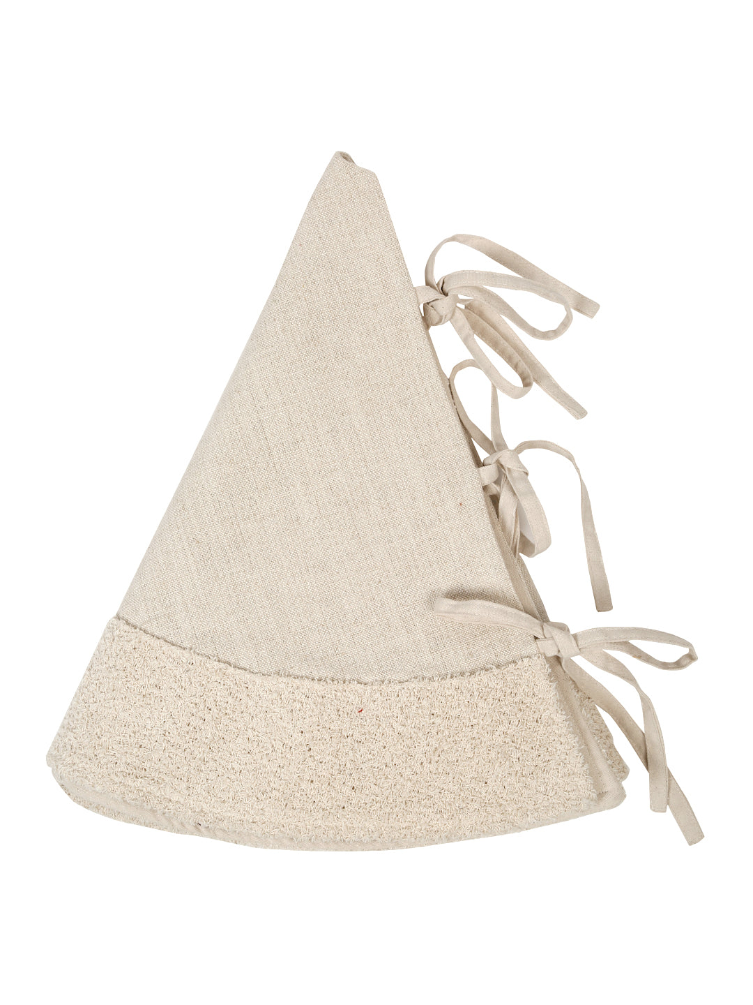 Solid cotton linen Christmas tree skirt