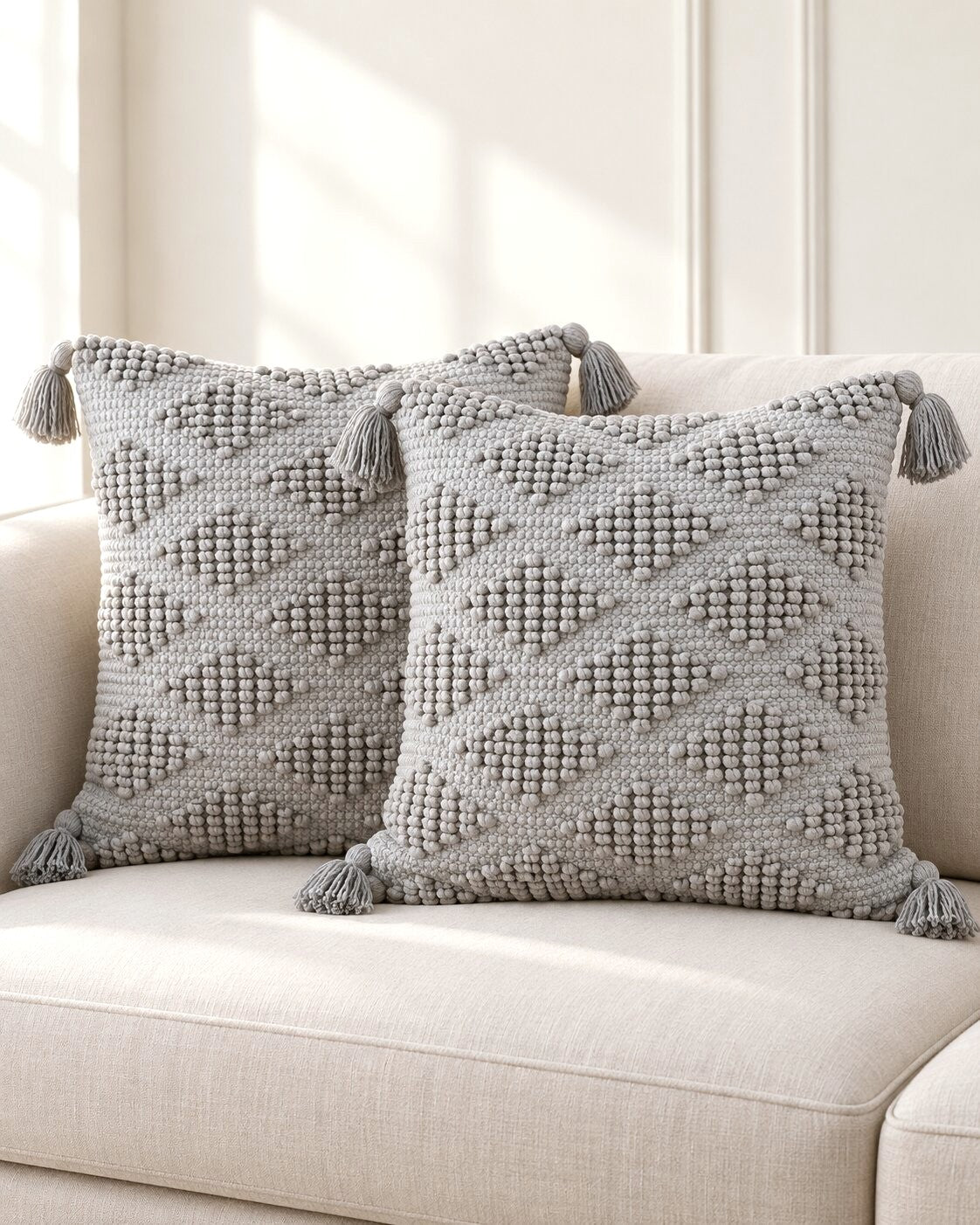 Stone Cloud Cushion Cover – Set of 2