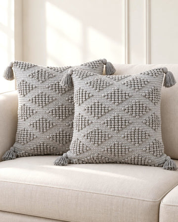 Stone Cloud Cushion Cover – Set of 2