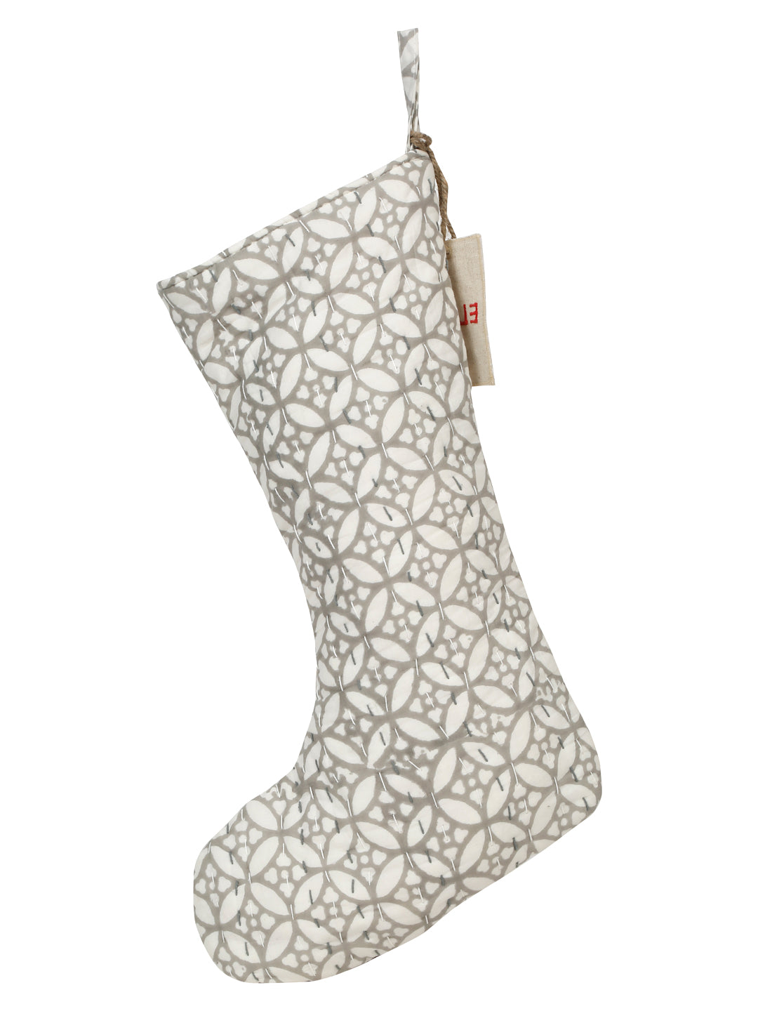 Geometric pattern cotton stocking