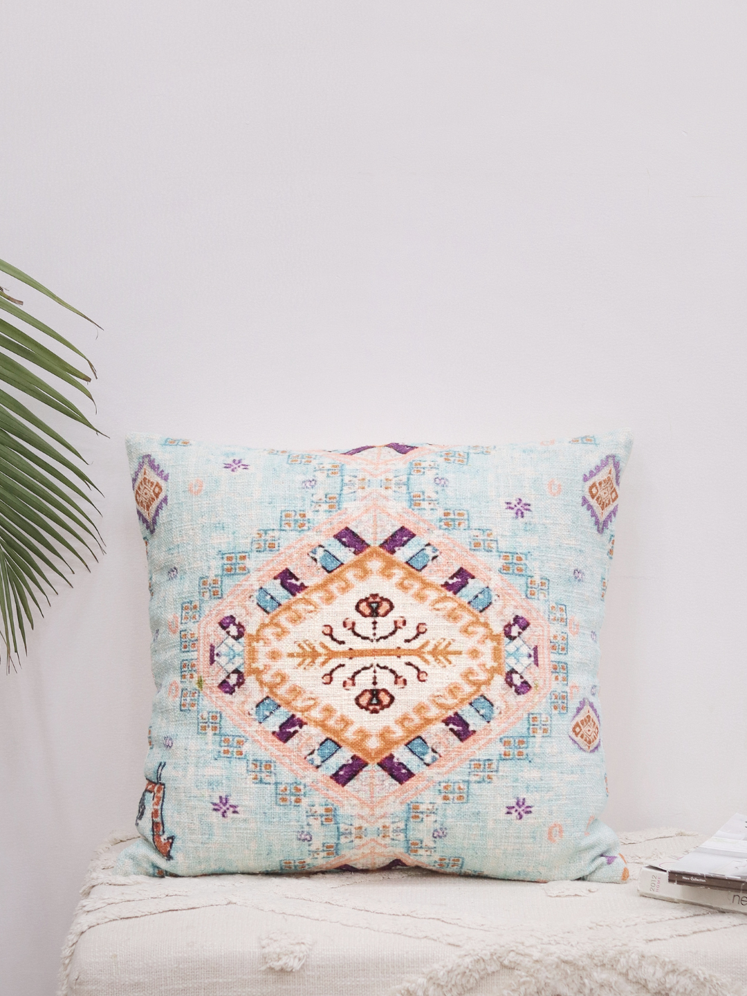 Boho Printed Cotton Pillow Cover