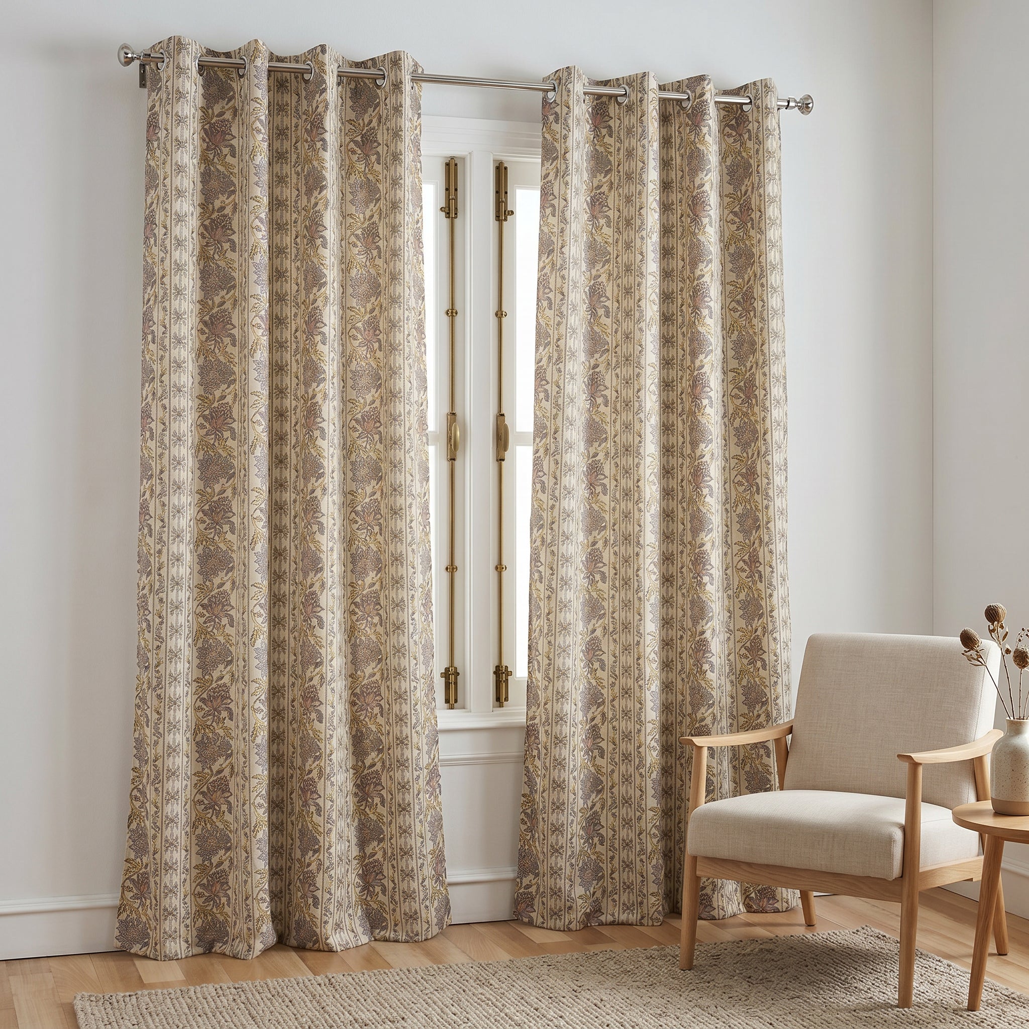 Meadowvine Linen Blend Curtain