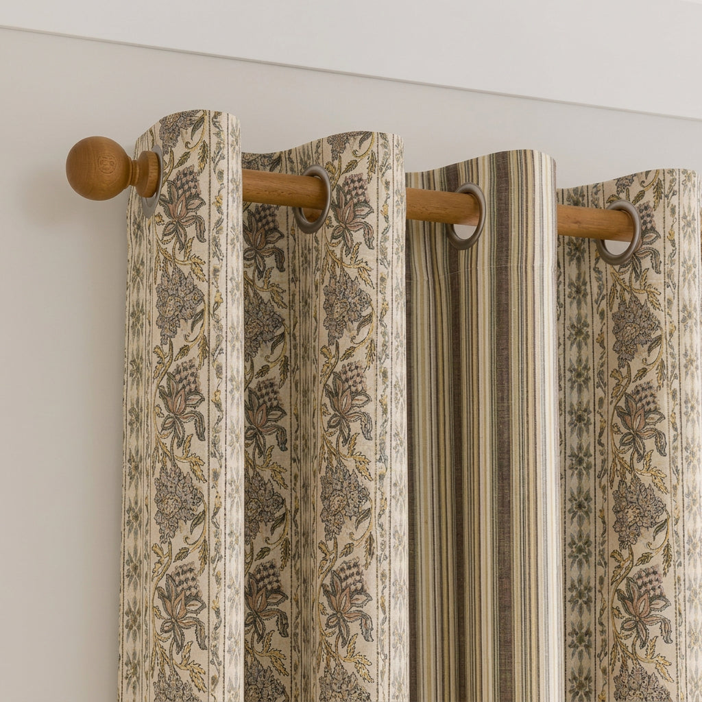 Floriva Linen Blend Curtain