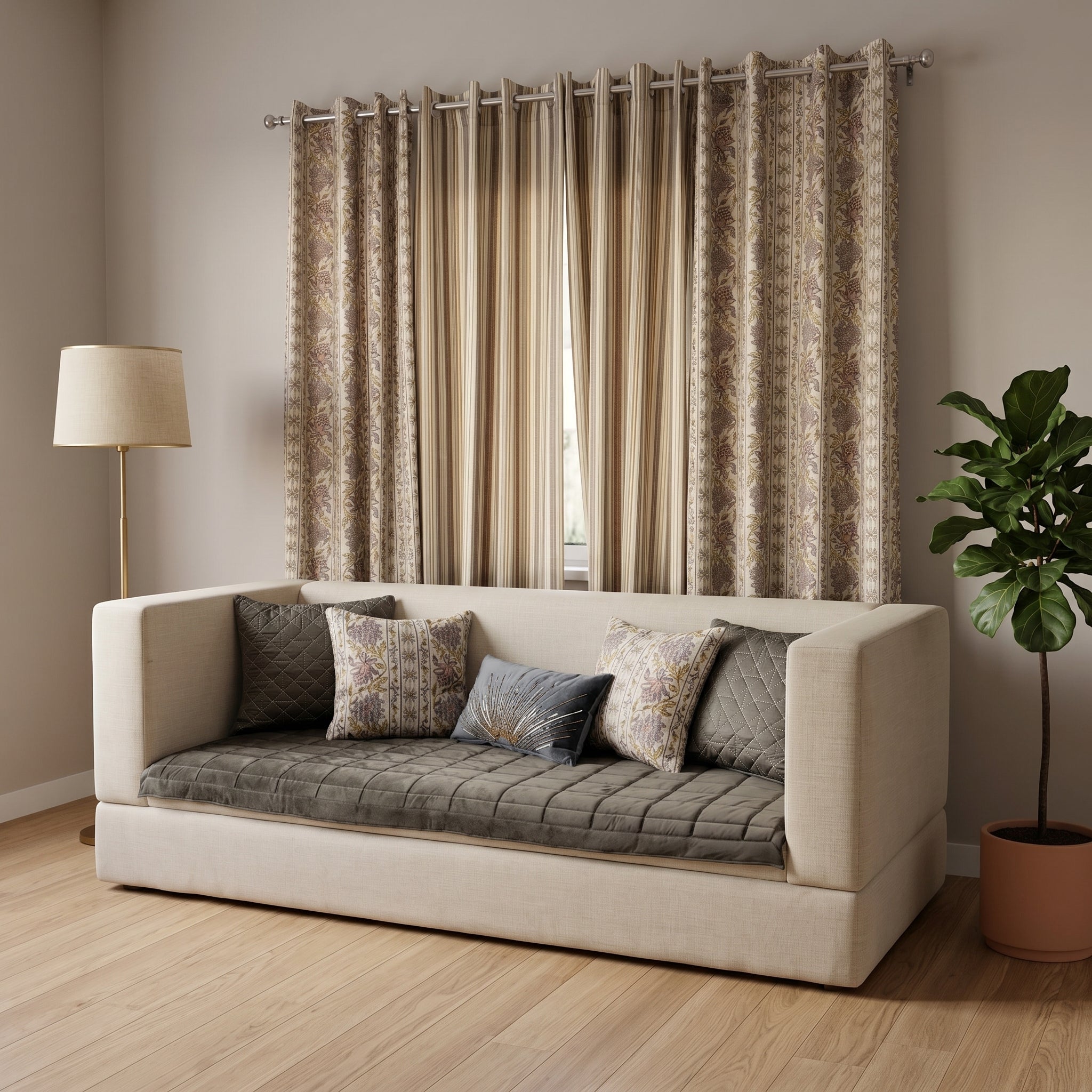 Velmora Velvet Sofa Topper Set