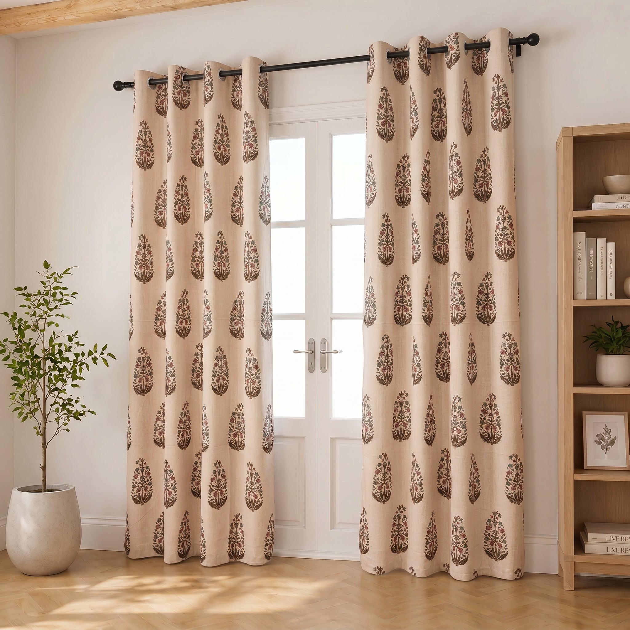 Ivora Blockprint Curtain