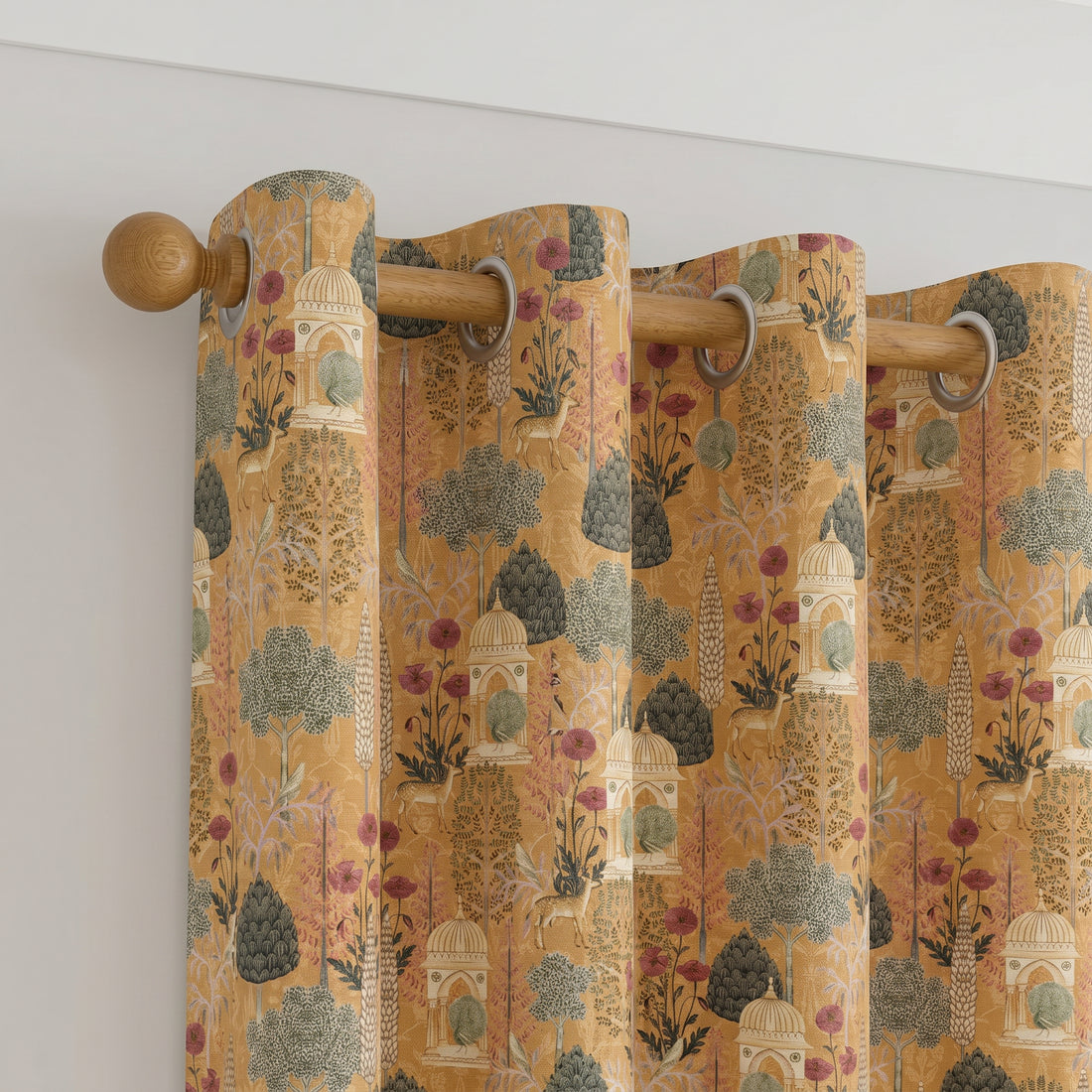 Amber Scenic Draped Curtain