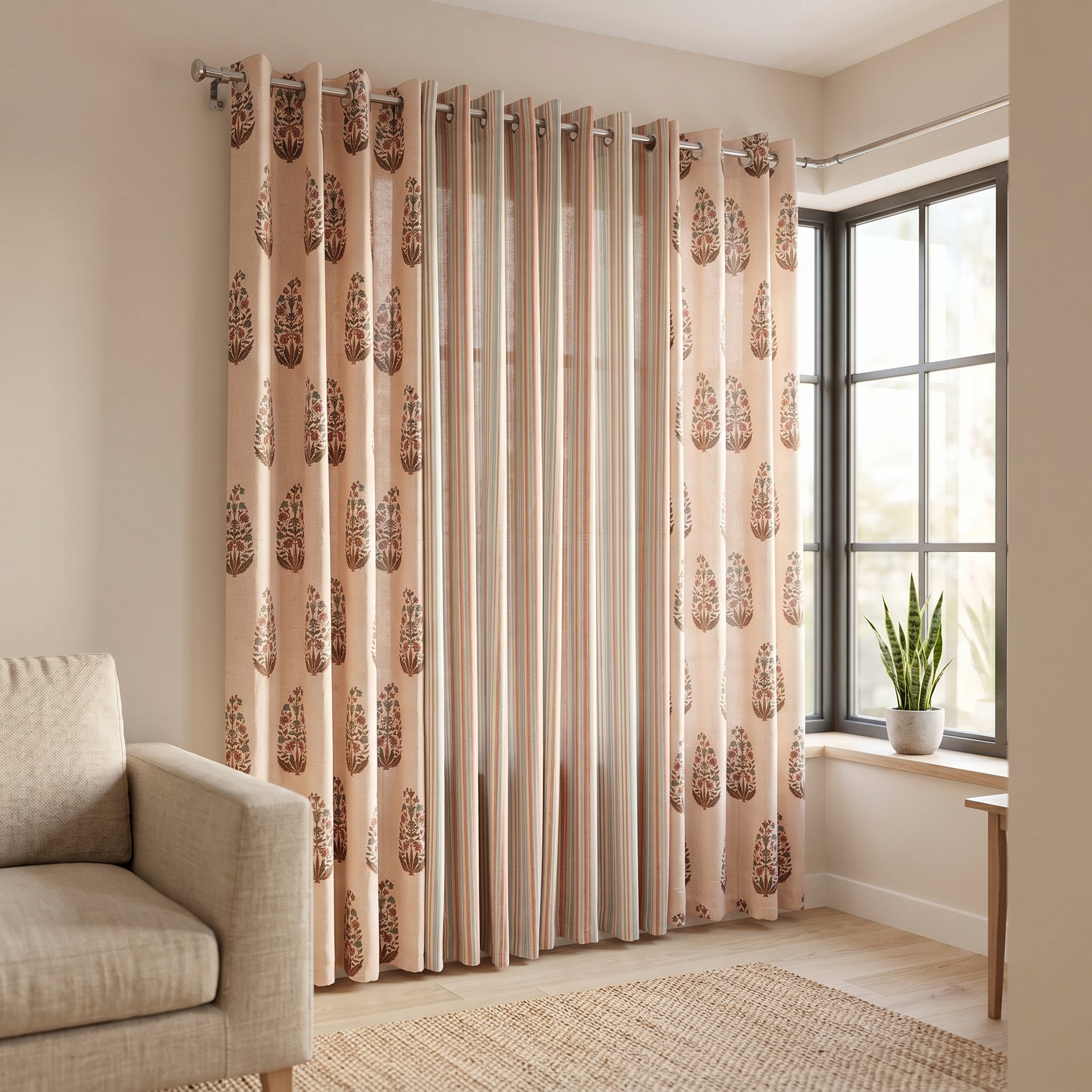 Mira Fusion Curtain Set