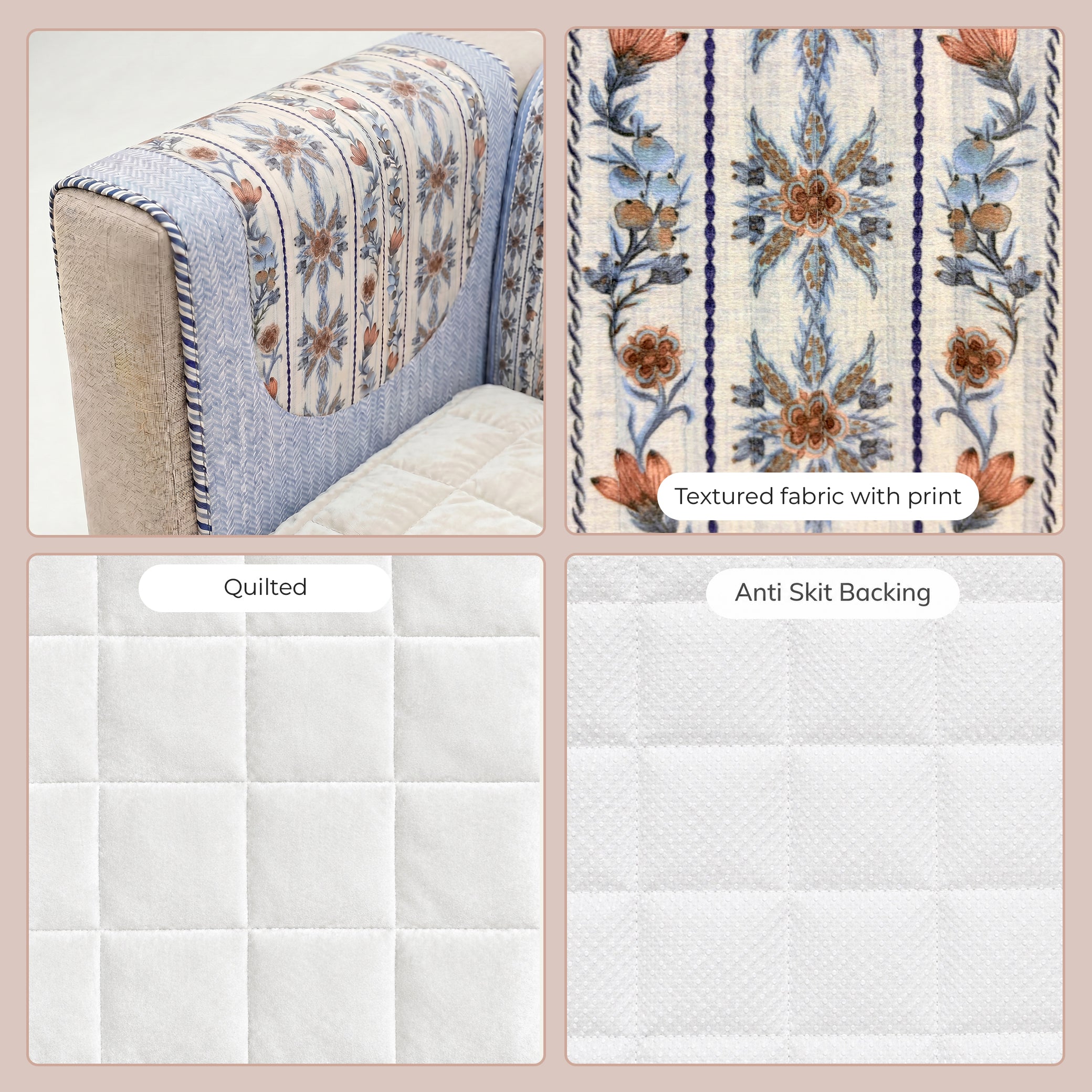 Veloura Velvet Sofa Cover Set
