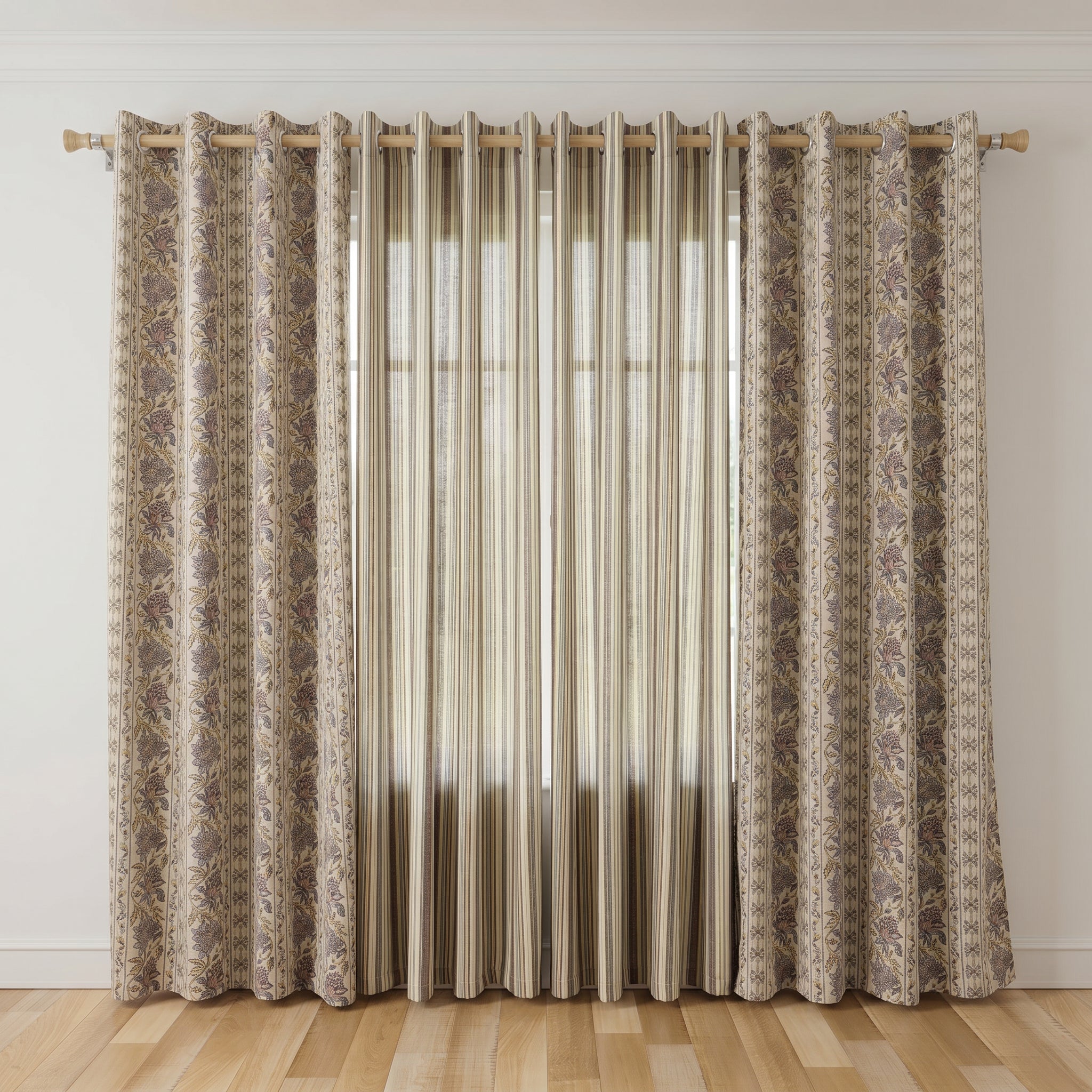 Floriva Linen Blend Curtain