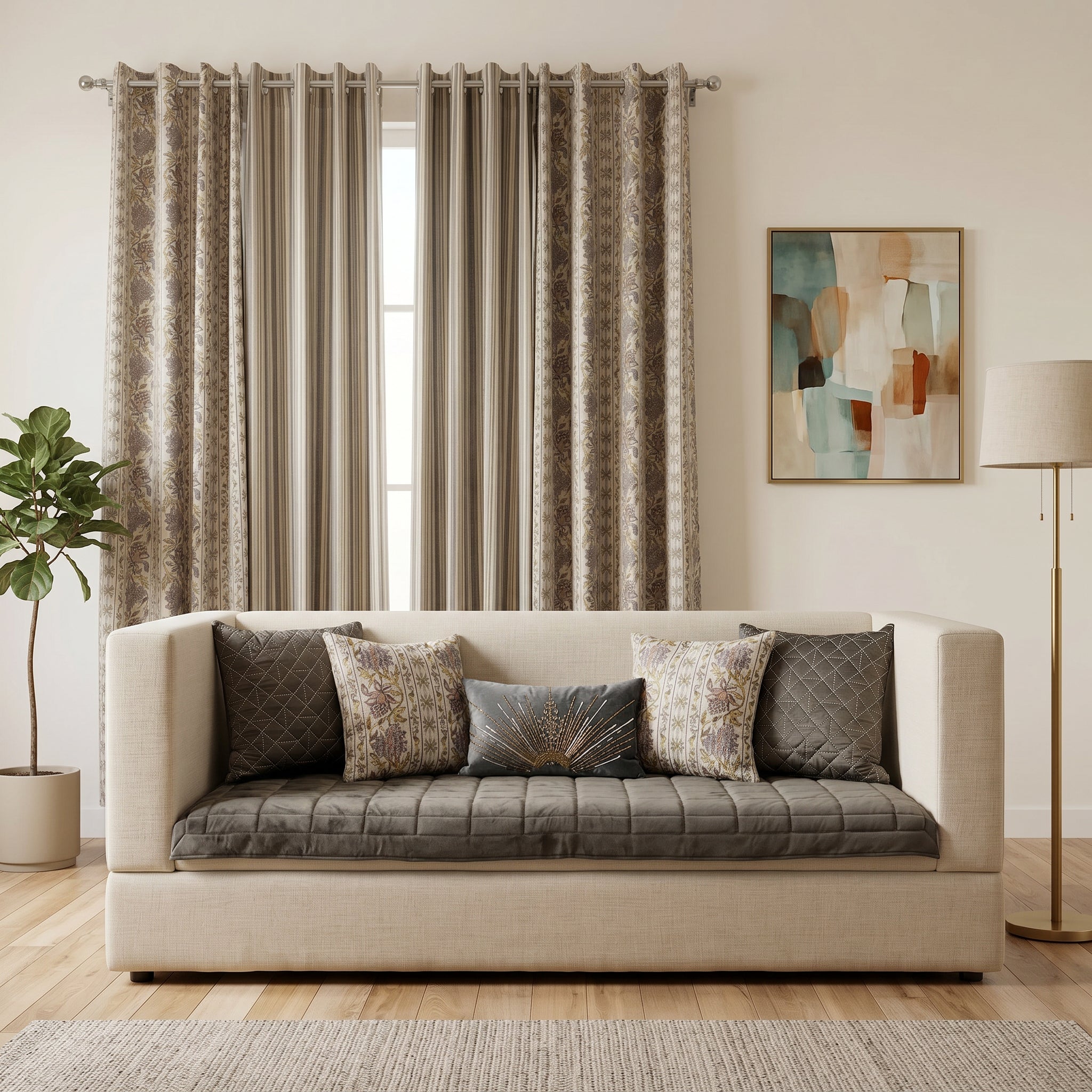Velmora Velvet Sofa Topper Set