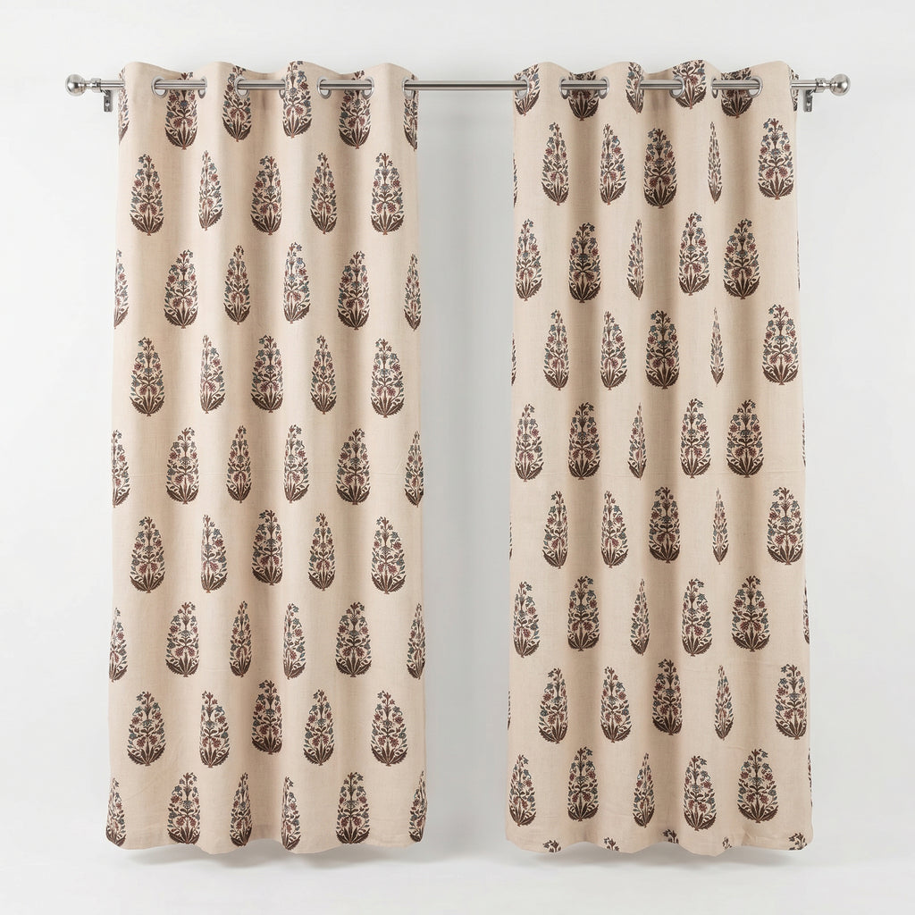 Ivora Blockprint Curtain