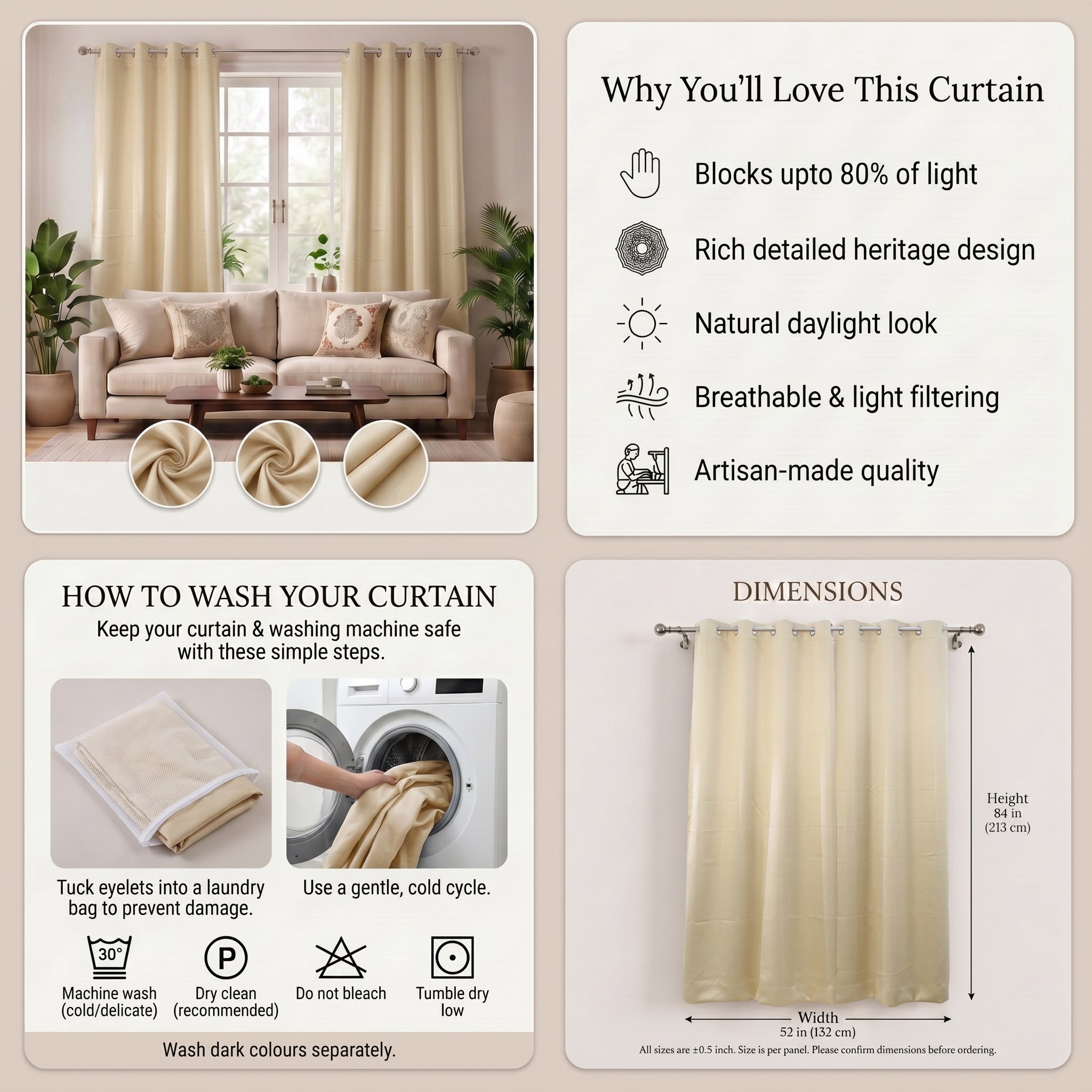Velora Matte Blackout Curtain