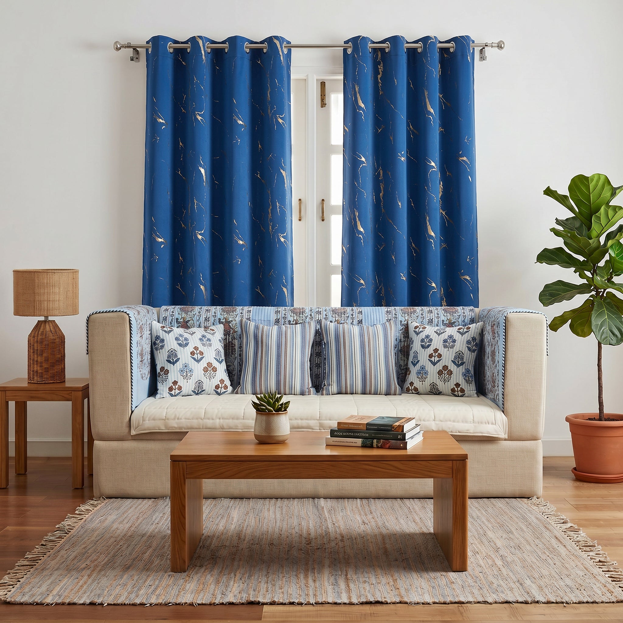 Veloura Velvet Sofa Cover Set