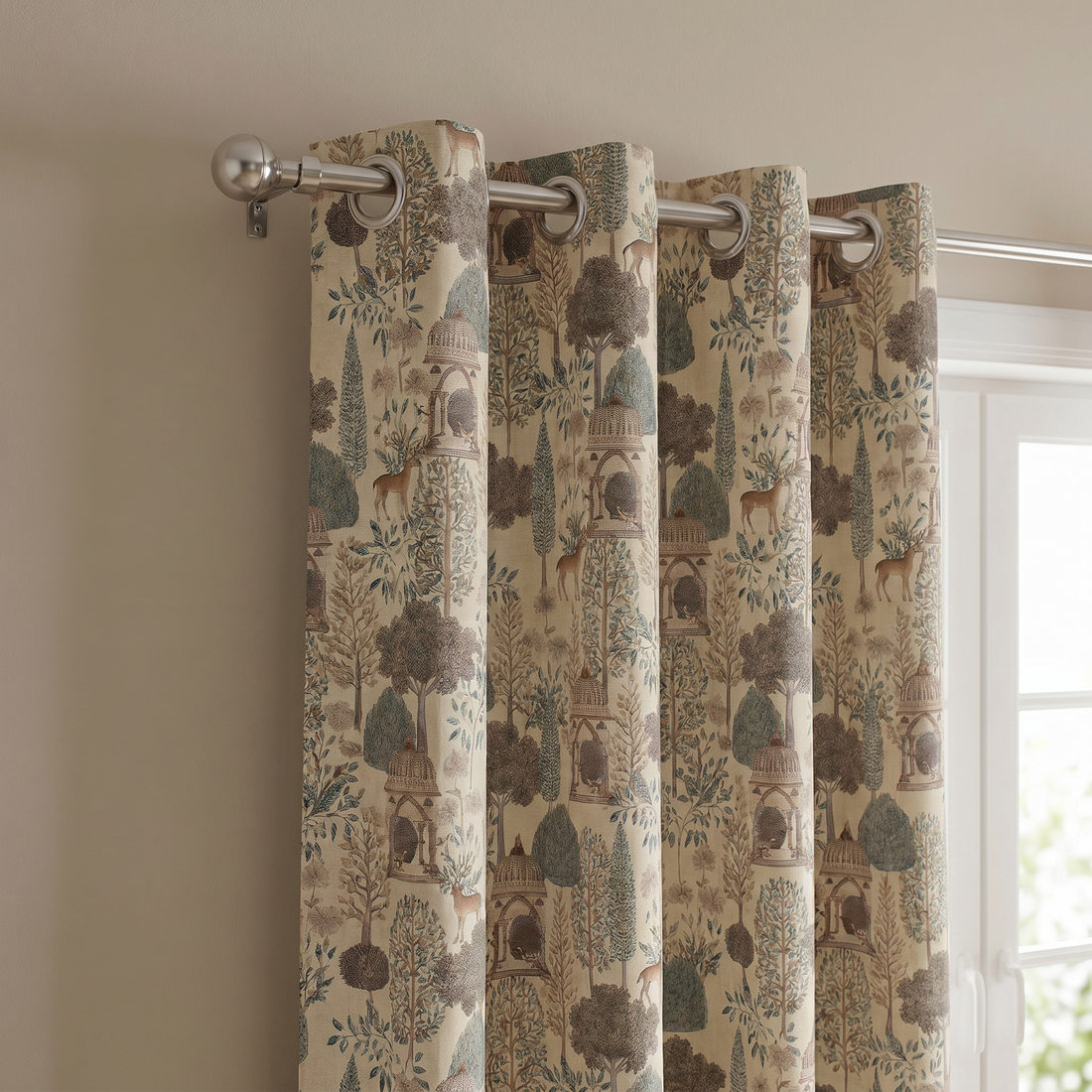 Asterra Scenic Linen Blend Curtain