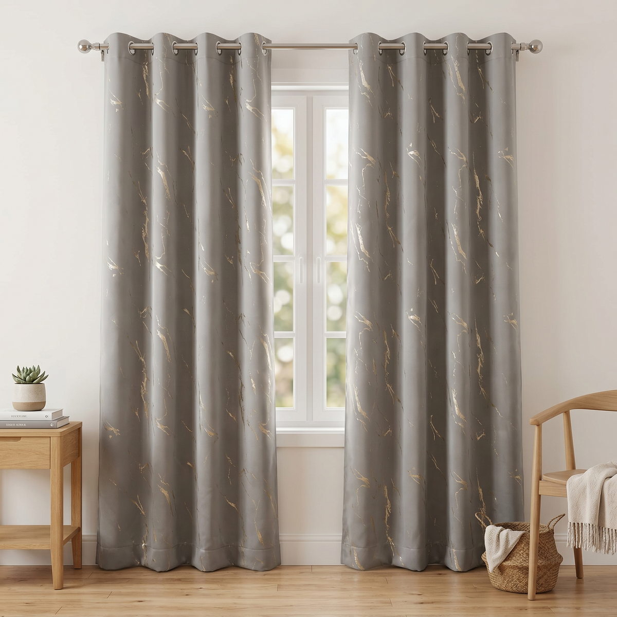 Mistveil Gleam Blackout Curtain