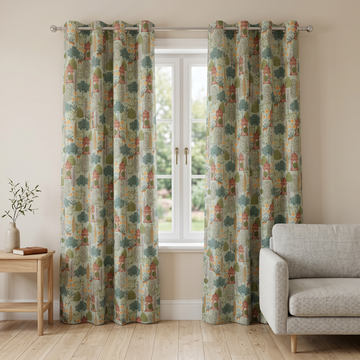 Jardinelle Scenic Linen Blend Curtain