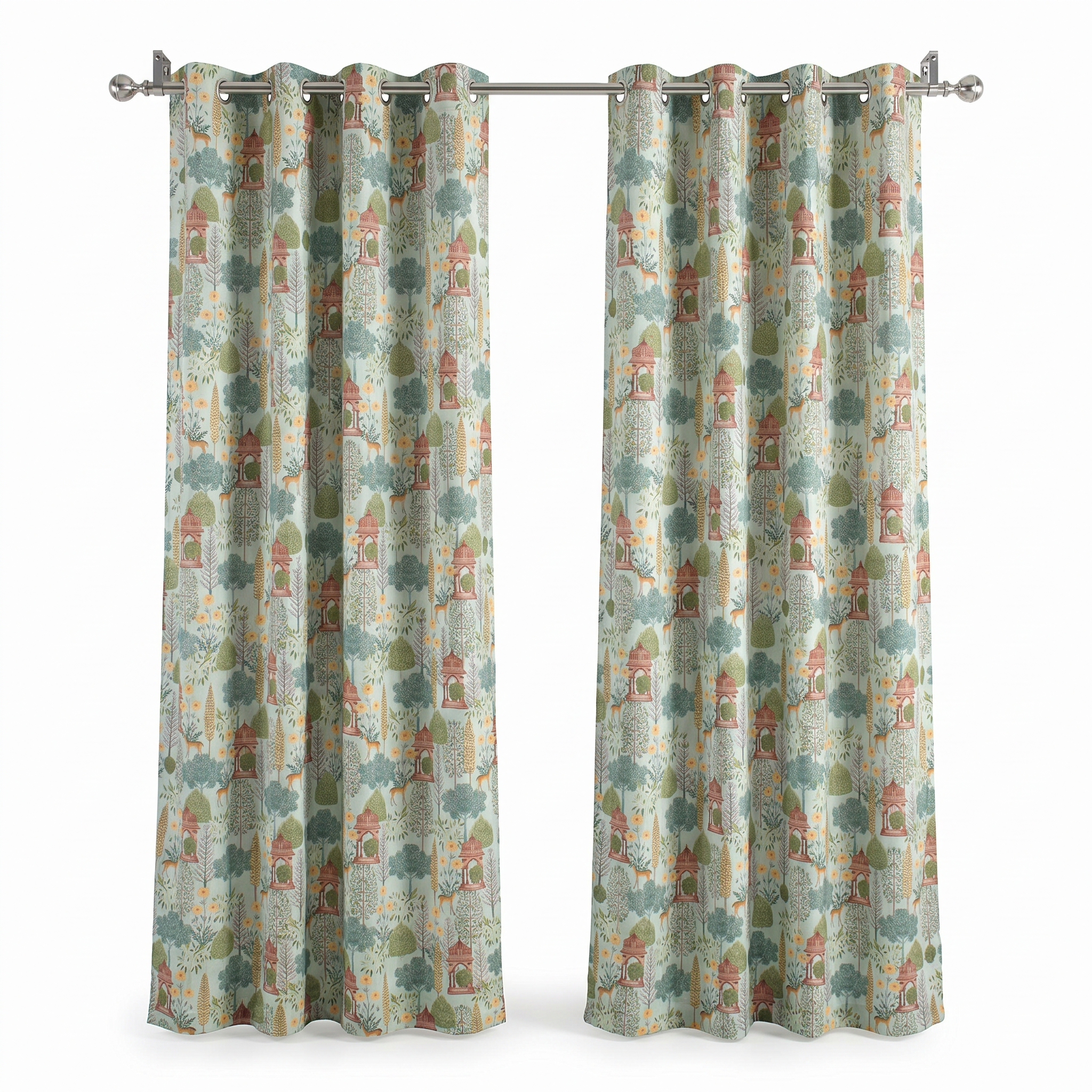 Jardinelle Scenic Linen Blend Curtain