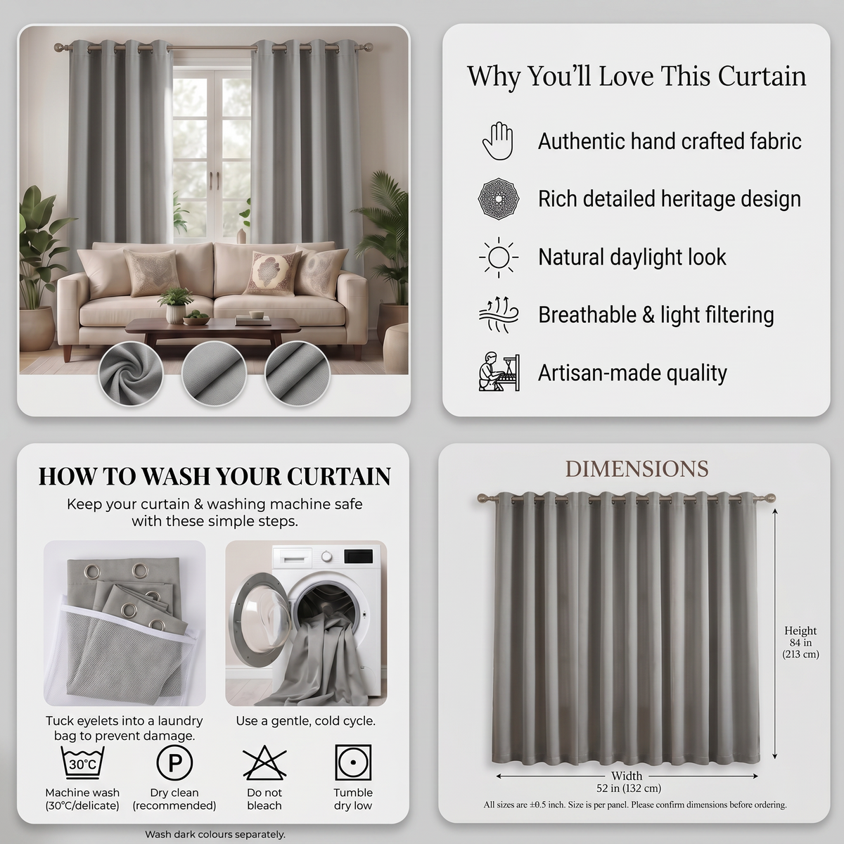 Silvre Matte Blackout Curtain