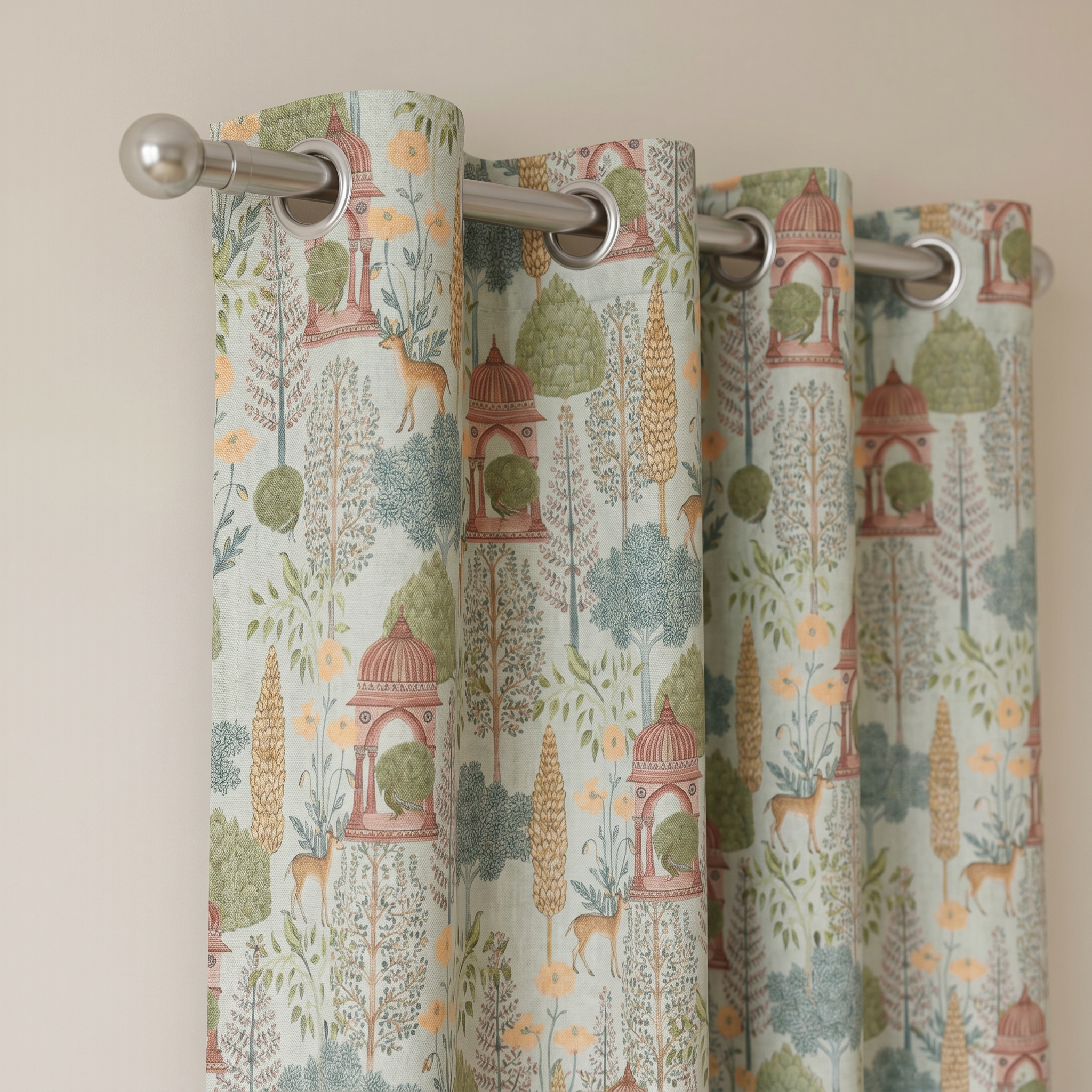 Jardinelle Scenic Linen Blend Curtain