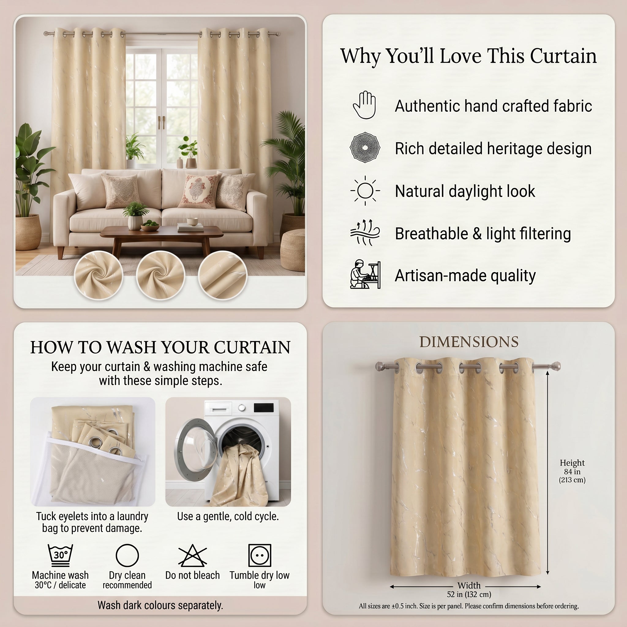 Gleam Foil Blackout Curtain