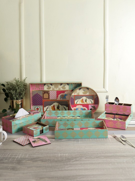 Multicoloured Digital Printed Serving Tray