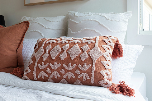 Linen Cushion Covers with Traditional Bhujodi Weaving To Elevate Your Sofa Styling
