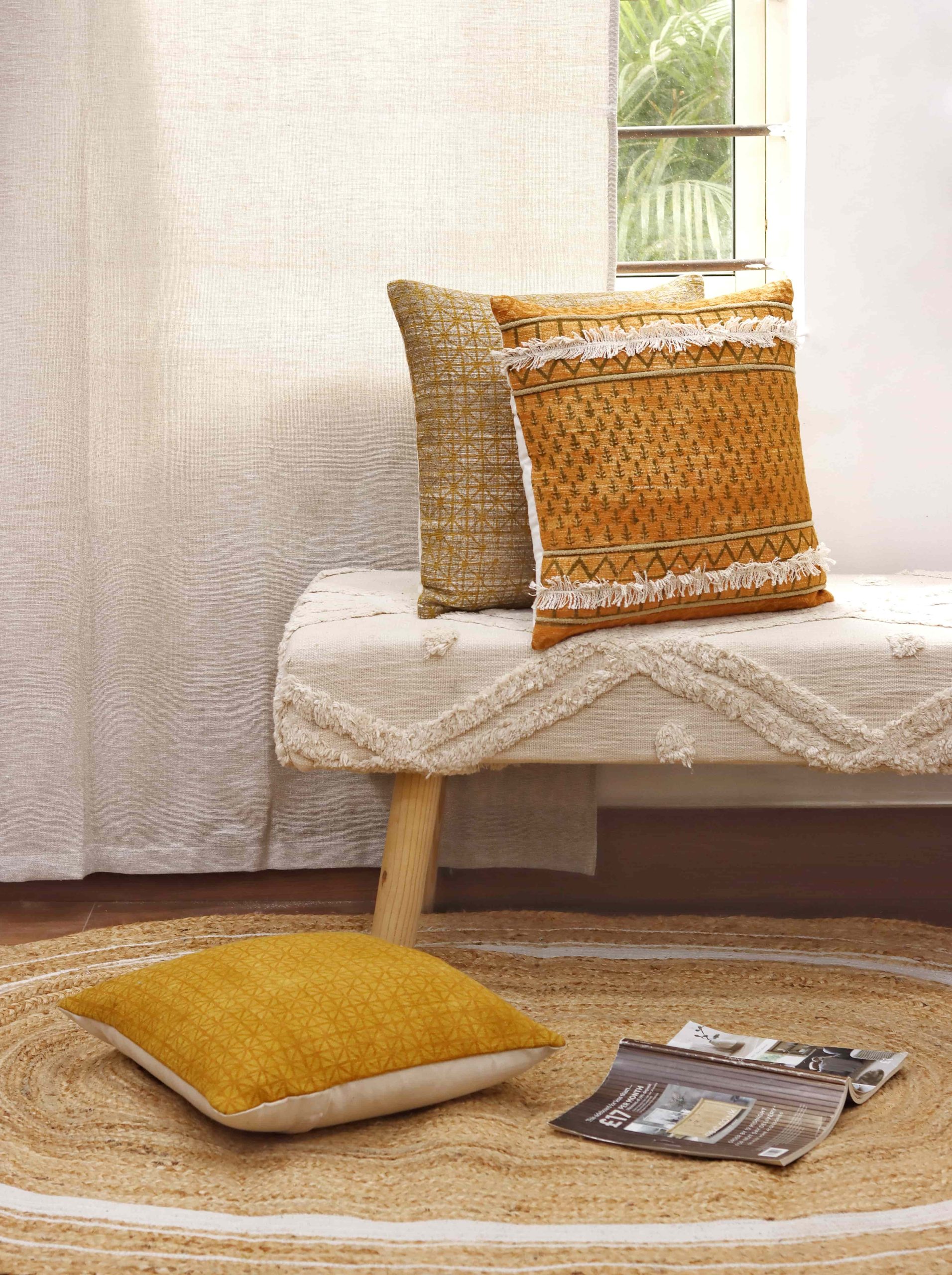 Infuse Warmth and Meaning into Your Space with Handcrafted Indian Fabrics